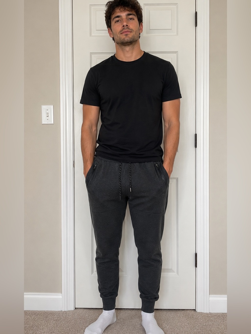 American Eagle Outfitters Dark Charcoal Jogger Sweat Pants Sz S